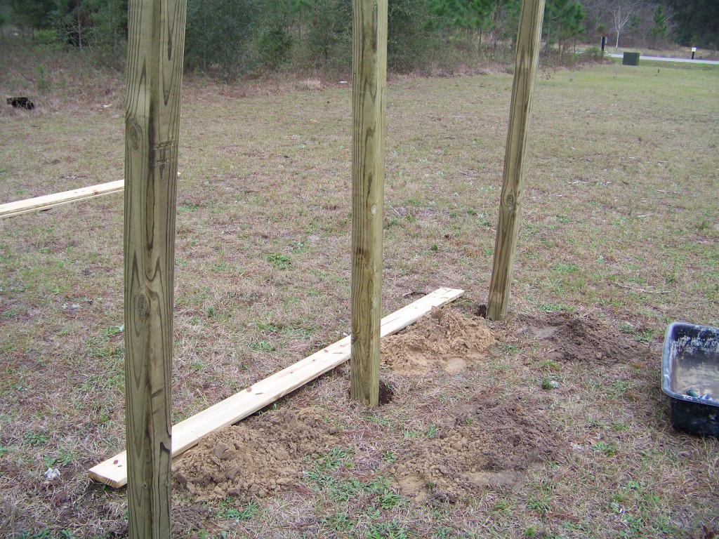 Posts in holes