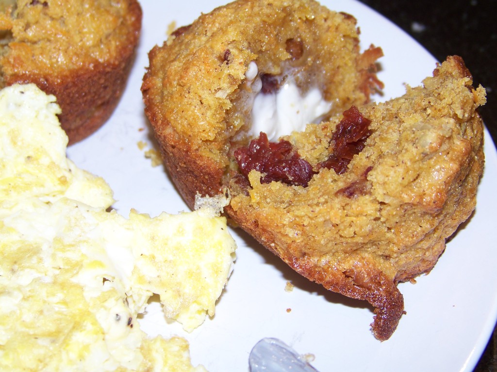 Muffins and eggs